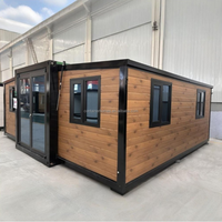 20ft 40ft Großräumiges Erweiterbares Containerhaus mit Wärmedämmung Integriertes Gebäude für Arbeitercamps & Baustellenunterkünfte
