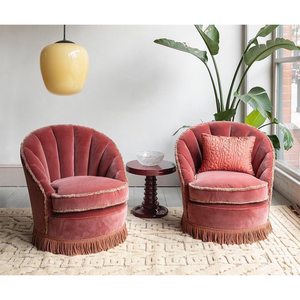 Orta Yüzyıl Tarzı Regency Tarzı Ahşap Gövdeli Sırtlı Koltuk, Oturma Odası veya Bar Kullanımı için Vintage Oturma Grubu - Product Image 2