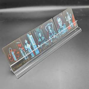 Ensemble de support de porte-cartes à jouer en acrylique transparent de 380mm pour afficher des cartes à collectionner de jeux <span class=keywords><strong>Trump</strong></span> ou d'autres jeux de société - Product Image 2