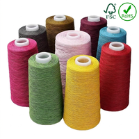 Fil de papier recyclé léger, ficelle kraft biodégradable pour emballage cadeau, vente en gros, fabrication OEM, livraison directe d'usine