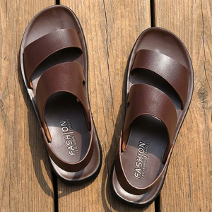 Zapatos para Hombre DSYX, Modelo 2026 Primavera/Verano 3.14, Sandalias Estampadas Transpirables de Cuero Genuino, Pantuflas Abiertas Versátiles - Product Image 3