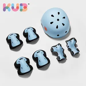 KUB Children's Roller Skating Helmets Adjustable Protective Gear Elbow Knee Pads Helmets Set for Kids