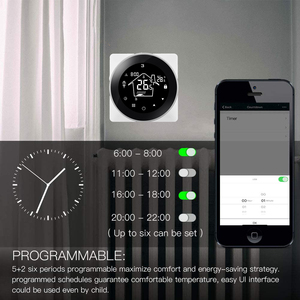 <span class=keywords><strong>Termostato</strong></span> Inteligente Compatible con Alexa y <span class=keywords><strong>Google</strong></span> Home, <span class=keywords><strong>Termostato</strong></span> Programable por WiFi para Calefacción, Temperatura Ambiente Inalámbrica - Product Image 4