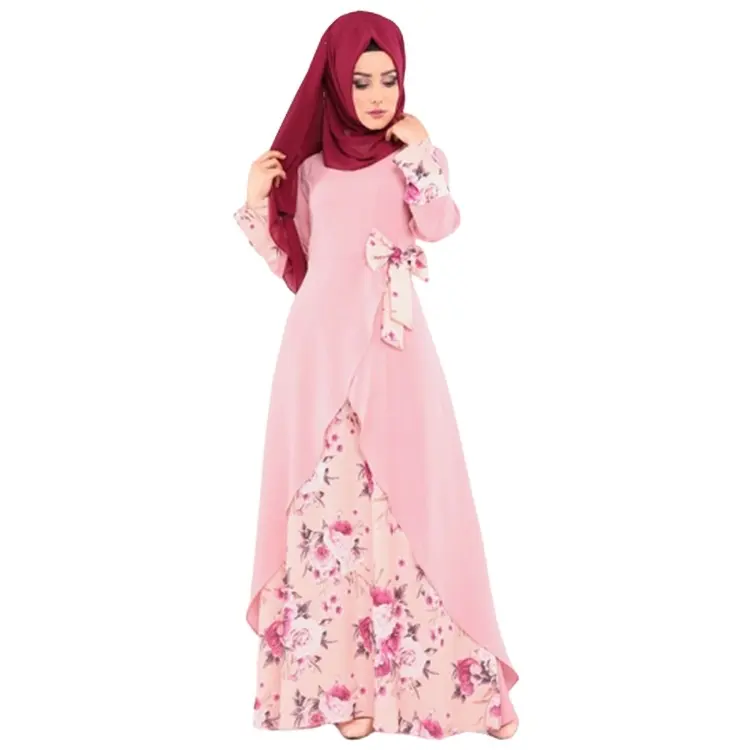 Pakaian Islami Mode Modern Gaun Malam Turki Rok Payet Mewah Pakaian Muslim Kaftan Abaya