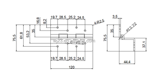 GUANGYOU, плотный шарнир из нержавеющей стали, 304 автобус, откидной от двери, используется прямо с китайского завода - Product Image 2