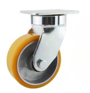 Rodízio de Poliuretano com Núcleo de Ferro e Rolamento Duplo de Esferas 6x2 para Serviço Pesado - Direto da Fábrica - Product Image 5