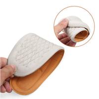 YS MIX Environmental GENUINE LEATHER Semelles intérieures en cuir véritable pour femmes grises Semelles intérieures de fitness en cuir personnalisées écologiques