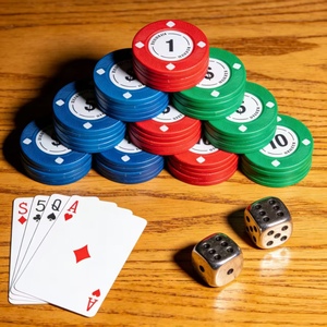 Jetons de poker <span class=keywords><strong>Monte</strong></span> <span class=keywords><strong>Carlo</strong></span> personnalisés avec logo, 14g, composite d'argile 3 tons, lot de 100 pièces, jetons de casino de luxe pour <span class=keywords><strong>salle</strong></span> de poker - Product Image 1