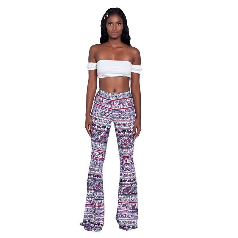 Pantalon blanc à cloche