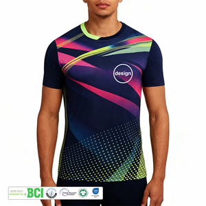 Camisetas de Running para Maratón al por Mayor, Camisetas Publicitarias con Impresión 3D, Camisetas de Poliéster con Logotipo Personalizado, Camisetas Blancas para Sublimación - Product Image 1