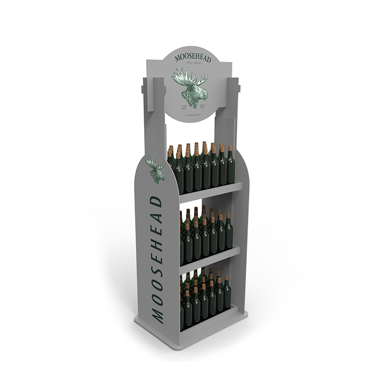 Cocktail Retailing Ideas Customized Hot Sale Wooden Display Stand for Kentucky Whiskeys — view 4