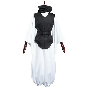 Costume de cosplay de style japonais unisexe pour adultes, <span class=keywords><strong>kimono</strong></span> noir et blanc, ensemble complet - Product Image 1