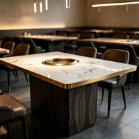 Table de barbecue commerciale Jilu Manufacturer avec armoire solide, sans fumée, auto-purifiante et échappement inférieur pour les entreprises de grillades