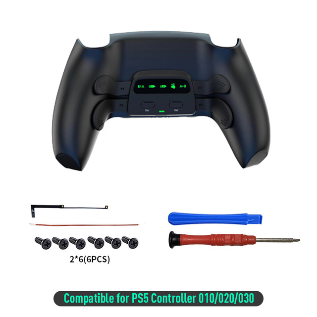 DATA FROG Remap Kit Back Button Housing for PS5 Controller Paddle With LED Indicator Turbo-Speed Adjustable for PS5 Accessories