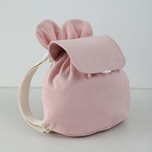 Sac à dos <span class=keywords><strong>personnalisable</strong></span> en coton pour enfants, grande capacité avec oreilles d'ours, pour tout-petits et élèves de <span class=keywords><strong>maternelle</strong></span> - Product Image 3
