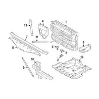 OE — panneau de protection de radiateur avant pour BMW, haute qualité, 51647200689, pour série 5 F10, F11, F18