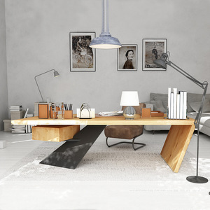 Scrivania singola persona capo nuova scrivania in legno massello creativo da <span class=keywords><strong>lavoro</strong></span> per uso ufficio - Product Image 4