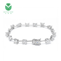 Collier tennis en diamant créé en laboratoire certifié IGI Betterstar, bracelet tennis en diamant cultivé en laboratoire en or 18K/14K, chaîne personnalisée