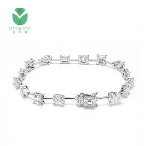 สร้อยคอเทนนิสเพชรสร้างในห้องปฏิบัติการรับรองโดย Betterstar IGI ทอง 18K/14K สร้อยข้อมือเทนนิสเพชรปลูกในห้องปฏิบัติการ โซ่แบบสั่งทำพิเศษ - Product Image 6