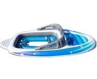 Bateau gonflable pliable en PVC écologique pour 2 personnes, idéal pour le surf et les fêtes flottantes