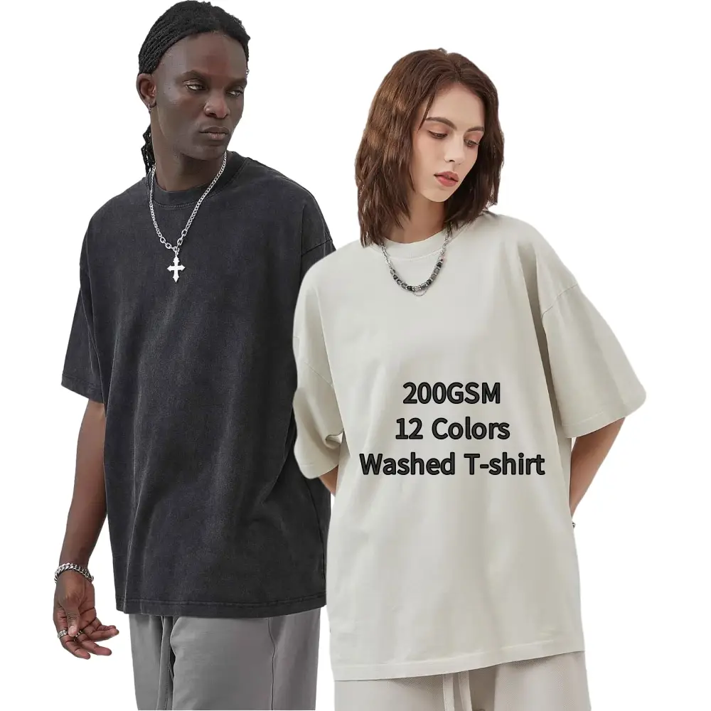 Men Custom Acid Wash t Shirts Black Mens 100 Cotton Oversized Acid Wash t Shirt Blank Vintage Tshirts For Men