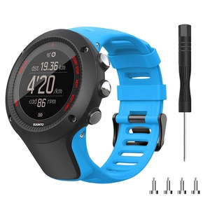 Pour <span class=keywords><strong>Suunto</strong></span> <span class=keywords><strong>Ambit</strong></span> 1 2 <span class=keywords><strong>3</strong></span> Bracelet de montre intelligente Bracelet de remplacement avec outil respirant Bracelet en Silicone 24mm - Product Image 2