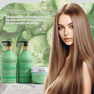 Los Mejores Productos para <span class=keywords><strong>el</strong></span> Cuidado del Cabello con Pepino y Menta, Champú y Acondicionador Voluminizadores, Nutre, Reduce <span class=keywords><strong>el</strong></span> <span class=keywords><strong>Frizz</strong></span>, Compatible con OEM, Set para <span class=keywords><strong>el</strong></span> Cuidado del Cabello - Product Image 5