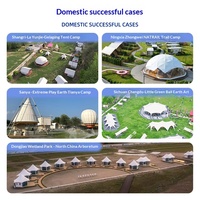 Tente sphérique transparente en PVC pour l'extérieur, hôtel de camping, restaurant populaire en zone panoramique, chambre à ciel étoilé, maison bulle de loisirs