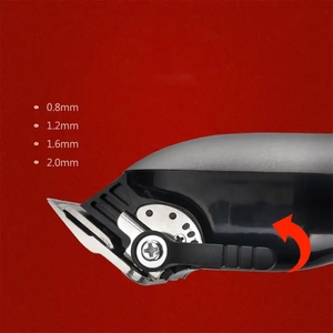 Tondeuse à cheveux électrique sans fil rechargeable à deux vitesses pour salon de coiffure, lames en acier inoxydable 100V-240V, étanche IPX6, sécurité, OEM/ODM - Product Image 3