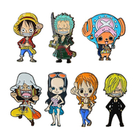 Offre Spéciale : Badges Personnages Anime Zoro Usopp – Épingles en Émail Souple de Haute Qualité, Adorables Accessoires Luffy