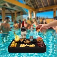 YUCALO XPE+EVA Plateau flottant polyvalent pour boissons et rafraîchissements – Idéal pour piscine, plage, fête, spa, salon flottant – Bar de service portable