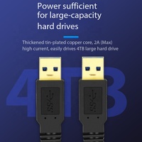 Cable de Datos USB 3.0 Macho a Macho, Caja para Disco Duro Externo, Cable de Conexión de Transmisión de Alta Velocidad, Cable de Copia USB de Doble Cabeza