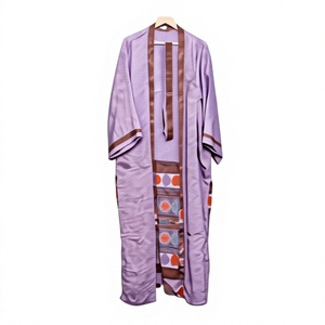 Kimono Japonés Vintage Hecho a Mano, Único, de Seda, para Mujer, con Parches, Largo, Elegante, Suave, Transpirable, para Dormir - Product Image 1