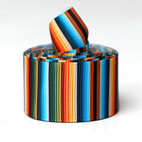MSD مصنع 25 مللي متر قوس قزح المشارب grosgrain الشريط المكسيكي الشريط ل فيونكات شعر الحرف هدية التفاف