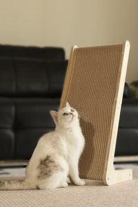 Replaceable OEM/ODM Large L Shape Pet Tree <b>Pad</b> <b>Scratch</b> Furniture Toy Wooden Sisal Scratching Board - Product Image 2
