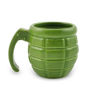 Tazza in Ceramica Personalizzata a Forma di Bomba Verde, Tazza 3D in Dolomite, Regalo Promozionale, Tazza da Caffè in Gres a Forma di Granata - Product Image 2