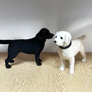 Factory Price 22cm Labrador Simulation Dog Model Toy Puppy Doll Figure Home Decoration Coffee Table Indoor Floor Animal Pet