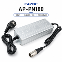 Chargeur de batterie lithium-ion 4S 14,6V 8A 100-240VAC Chargeur portable pour vélo électrique, scooter et outils électriques