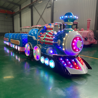 Train électrique sans rails populaire pour parcs d'attractions extérieurs/intérieurs, train sans rails amusant pour enfants et adultes en promotion