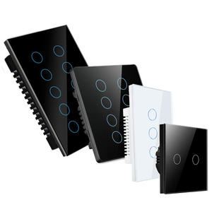 สวิตช์อัจฉริยะ Alexa ควบคุมด้วยเสียง Tuya ทำงานร่วมกับ Google 1/2/3 GANG Smart Life Light WiFi TOUCH Wall Wall SWITCH - Product Image 2