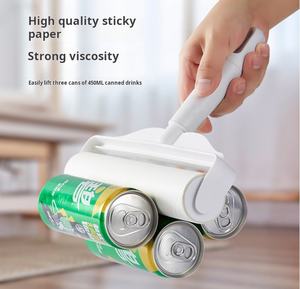 <span class=keywords><strong>Rouleau</strong></span> à peluches pelucheux avec couvercle 60 feuilles-Épilateur collant pour animaux de compagnie pour chien <span class=keywords><strong>chat</strong></span> fourrure fort Portable <span class=keywords><strong>rouleau</strong></span> adhésif rechargeable - Product Image 2