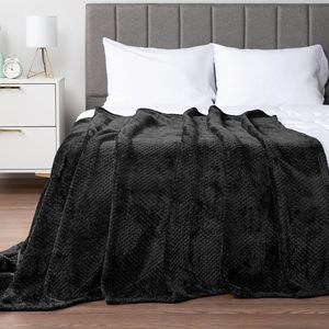 Waffle chăn lông cừu mềm ném cho ghế sofa, mờ Waffle kết cấu chăn, ấm cúng ấm áp tất cả các mùa chăn ném - Product Image 1