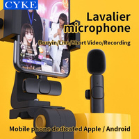 Sistema de Micrófono Inalámbrico para Karaoke de Alta Calidad CYKE Micrófono Inalámbrico de Solapa Lavalier Profesional K8