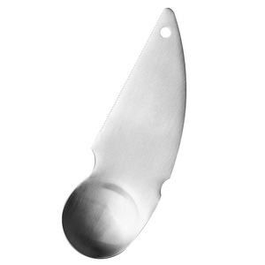 Kiwi Scoop 304 Stainless Steel Thickened Fruit Spoon Toothed Edge For Kiwi Orange Peeler Heavy Duty Household Tool - Product Image 5