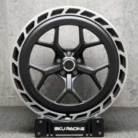 Jantes Bku 5x112 pour Audi RS Q8 Q7 Q8 SQ8 BMW X3 X3M X5 X5M X6 X6M Porsche Macan 20 21 22 pouces, jantes en alliage forgé noir personnalisées