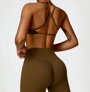 Soutiens-gorge <span class=keywords><strong>de</strong></span> sport rembourrés à l'avant pour <span class=keywords><strong>femmes</strong></span>, débardeur d'entraînement, <span class=keywords><strong>de</strong></span> yoga et <span class=keywords><strong>de</strong></span> gymnastique, ajustable, avec logo personnalisé - Product Image 6