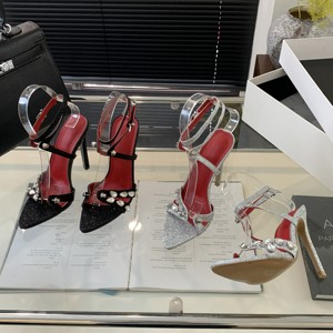 2024 New Pointed Rhinestone Decorative High Heel Women's <b>Sandals</b> Sequined Women's <b>Sandals</b> 35-42 - Product Image 5