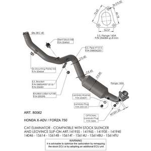 สำหรับ Honda X-ADV 2017-2024ท่อส่วนหัว20646ระบบไอเสียรถจักรยานยนต์ - Product Image 1