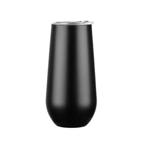 Vasos Térmicos Personalizados con Logotipo, de Acero Inoxidable de Doble Pared, Aislamiento al Vacío, Forma de U, para Vino, Cerveza, Café, con Tapa, 6 oz - Product Image 1