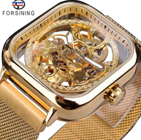 Winner  291 New Model Men's Watches Skeleton Waterproof Fashion Reloj Automatic Mechanical Business Wrist Watch for Man